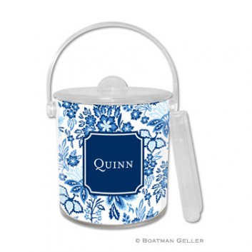 Ice Bucket – Classic Floral Blue 1 Ice Bucket - Classic Floral Blue