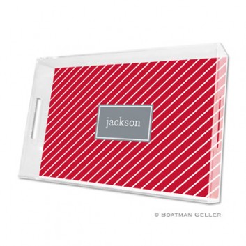 Lucite Tray – Kent Stripe 1 Lucite Tray - Kent Stripe