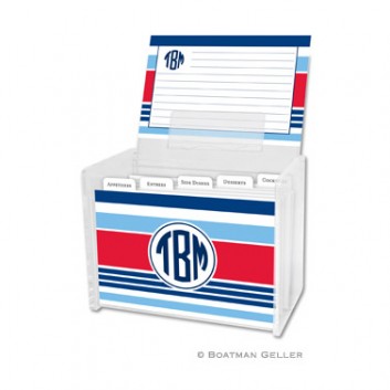 Recipe Box – Espadrille Nautical 1 Recipe Box - Espadrille Nautical