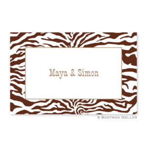Laminated Placemat - Zebra