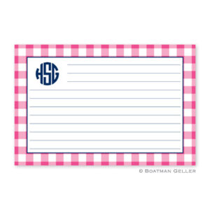 Recipe Cards - Classic Check