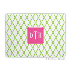 Cutting Board - Bamboo Green & Raspberry