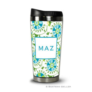 Travel Tumbler - Suzani Teal