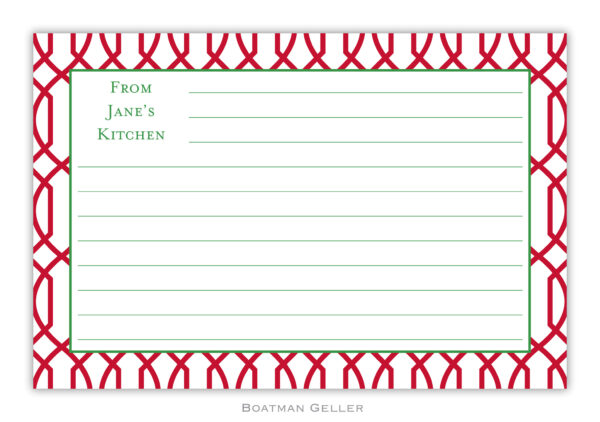 Recipe Cards – Trellis Reverse Cherry 1 Recipe Cards - Trellis Reverse Cherry