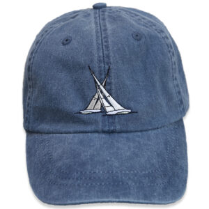 Match Race Hat on Washed Navy