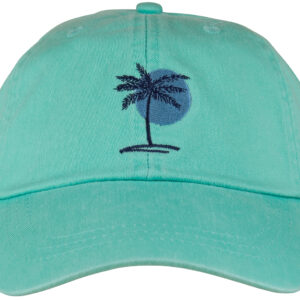 Palm & Sun Hat on Sea Foam