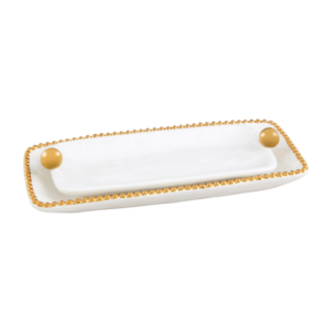 GOLD BEAD DISH SET