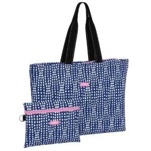 PLUS 1- QUILTED FOLDABLE TRAVEL BAG LARGE- Bubble Up