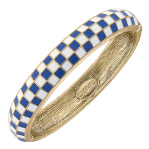 Bluebell Sculpted Enamel Hinge Bangle