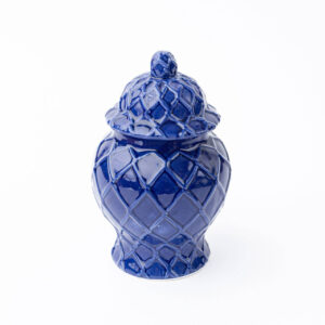 Navy Small Textured Ginger Jar